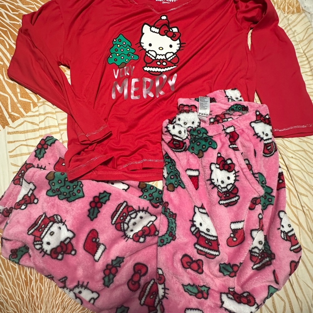 Hello Kitty Red and Pink adult Pajamas